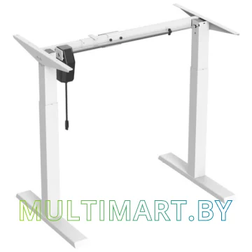 Стол для работы стоя ErgoSmart Electric Desk Compact 1380х800х18 мм (альпийский белый/белый)  картинка 2